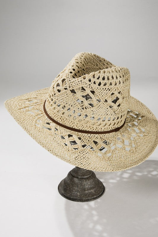 Handwoven Open-Weave Panama Hat