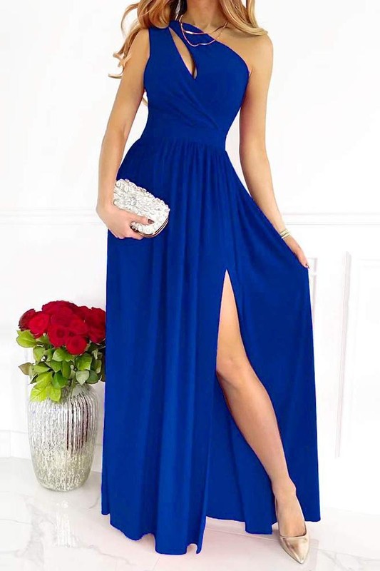 Sleeveless High Waist Split Dress