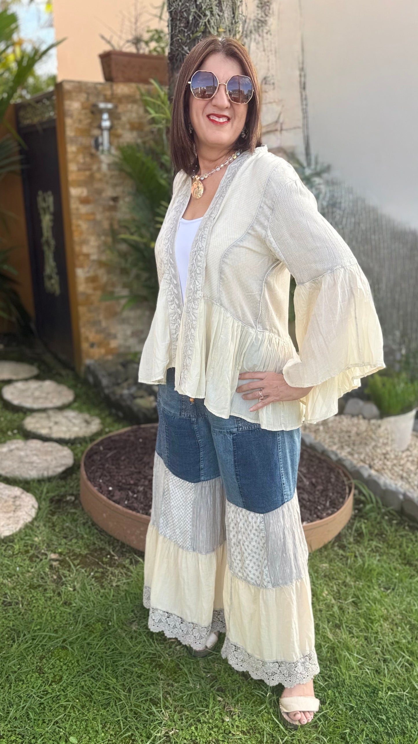 Boho Frill & Flow Kimono & Pant