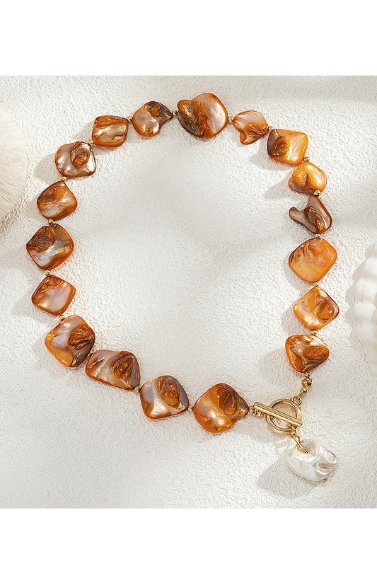 Boho Irregular Starfish Shell Bead Necklace