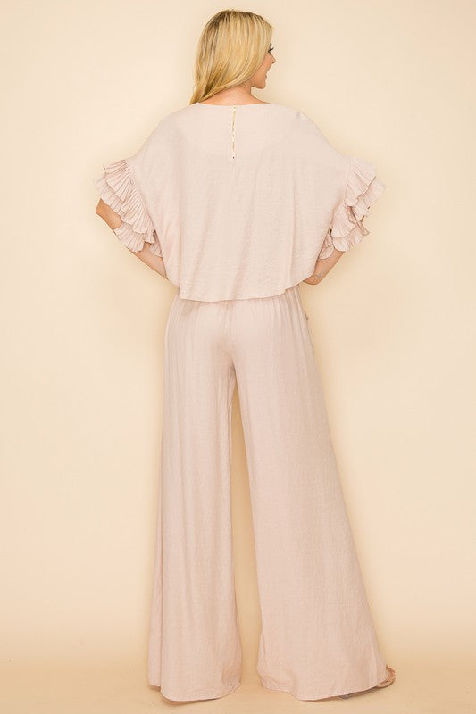 Linen Blouse & Pant Set
