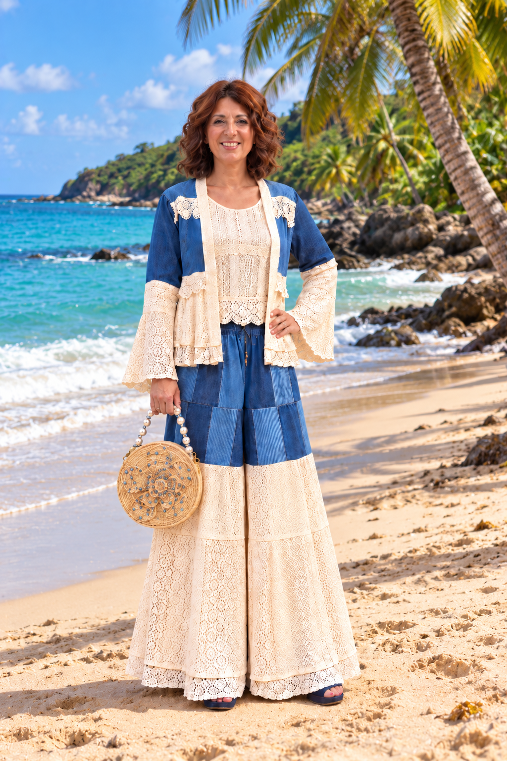 Set de mahón  boho chic