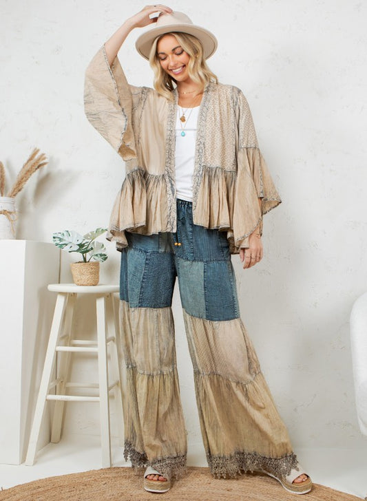 Boho Frill & Flow Kimono & Pant